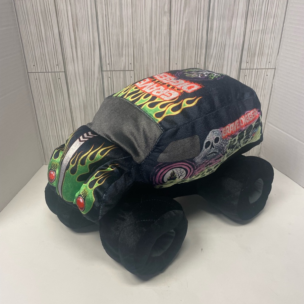 Monster Jam Grave Digger Plush 13″ Truck Soft Stuffed Plush Pillow